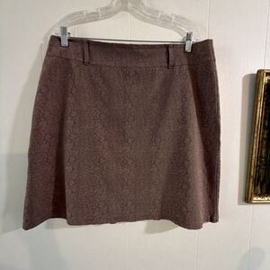 Wild South Skirt women's size 10 textured rose tailored mini